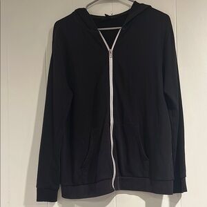 Black Zip-Up Hoodie